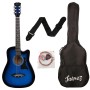 JUREZ JRZ38C/VTS ACOUSTIC 38 Inch GUITAR WITH ACC (BLUE SUNBURST)