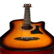 Juârez Acoustic Guitar, 38 Inch Cutaway, 038C with Bag, Strings, Pick and Strap, Black (Acoustic Guitar Kit, SUNBURST)