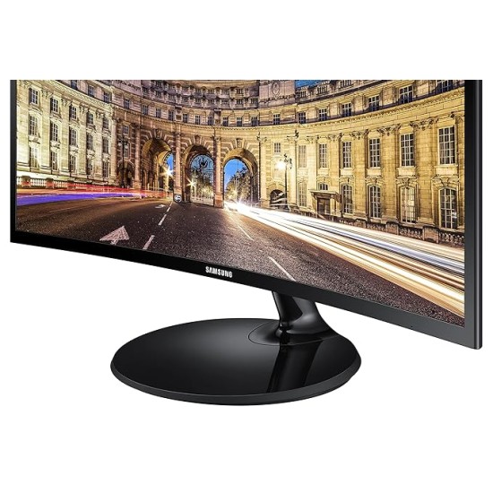 Samsung 27-inch(68.5cm) FHD, 1800R Curved Monitor, VA Panel, Slim Design, AMD FreeSync, Flicker Free, HDMI, Audio Ports (LC27F390FHWXXL, Black)