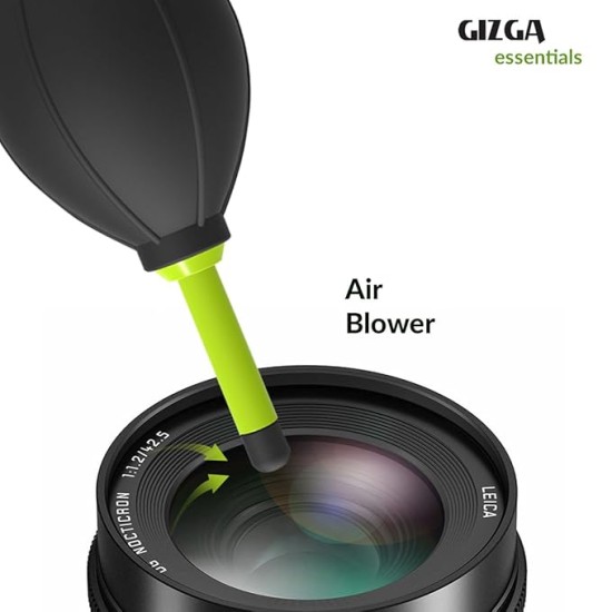 Gizga Essentials Professional Super Blower with Hi Perfomance Silicon Squeeze Bulb for DSLR Camera Lens, Binocular Lens, Telescope Lens and Sensitive Electronics Items