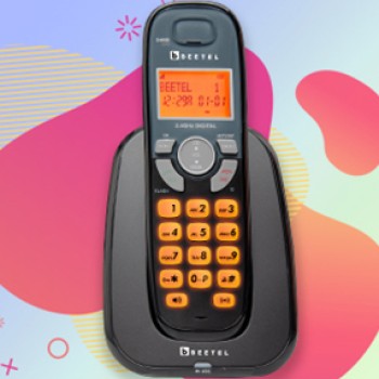 Beetel X70 Cordless Landline Phone, 2.4GHz, 2 Way Speakerphone, Volume Adjustment- Black Beetel X70 Cordless Landline Phone, 2.4GHz, 2 Way Speakerphone, Volume Adjustment- Black