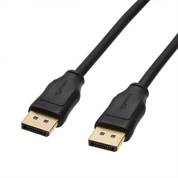 (Refurbished) Amazon Basics DisplayPort to DisplayPort 1.2 Cable, 4K@60Hz, 2K@165Hz, 2K@144Hz, High Refresh Rate, Gold-Plated Connectors, 10 Feet, Black