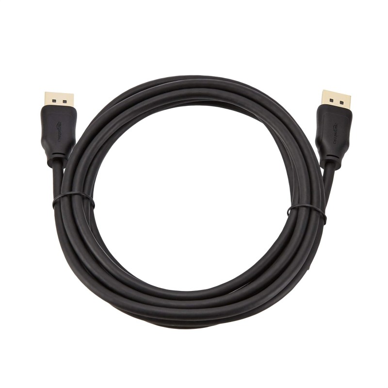 (Refurbished) Amazon Basics DisplayPort to DisplayPort 1.2 Cable, 4K@60Hz, 2K@165Hz, 2K@144Hz, High Refresh Rate, Gold-Plated Connectors, 10 Feet, Black (Refurbished) Amazon Basics DisplayPort to DisplayPort 1.2 Cable, 4K@60Hz, 2K@165Hz, 2K@144Hz, High Refresh Rate, Gold-Plated Connectors, 10 Feet, Black