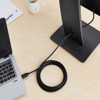 (Refurbished) Amazon Basics DisplayPort to DisplayPort 1.2 Cable, 4K@60Hz, 2K@165Hz, 2K@144Hz, High Refresh Rate, Gold-Plated Connectors, 10 Feet, Black (Refurbished) Amazon Basics DisplayPort to DisplayPort 1.2 Cable, 4K@60Hz, 2K@165Hz, 2K@144Hz, High Refresh Rate, Gold-Plated Connectors, 10 Feet, Black