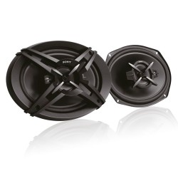 Sony Car Speaker XS-FB693E 16 cm x 24 cm (6 inch x 9 inch) 3-Way Coaxial Speakers (Black), Peak Power - 420W, RMS POWER - 60W, RATED POWER - 50W, with Grill