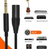 CableCreation 6 Feet 6.35mm (1/4") TRS Male to XLR Male Audio Cable – Black CableCreation 6 Feet 6.35mm (1/4") TRS Male to XLR Male Audio Cable – Black