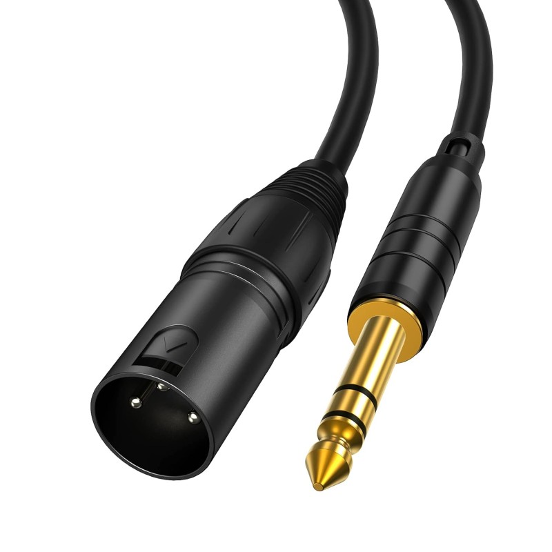 CableCreation 6 Feet 6.35mm (1/4") TRS Male to XLR Male Audio Cable – Black CableCreation 6 Feet 6.35mm (1/4") TRS Male to XLR Male Audio Cable – Black