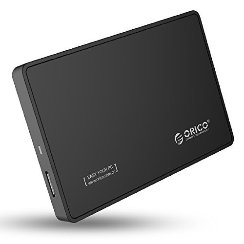 ORICO 2588US3 Tool Free USB 3.0 External Hard Drive Enclosure for 2.5'' SATA HDD and SSD - Black