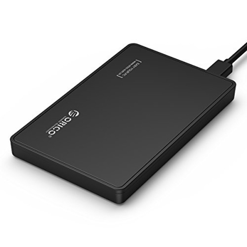 ORICO 2588US3 Tool Free USB 3.0 External Hard Drive Enclosure for 2.5'' SATA HDD and SSD - Black