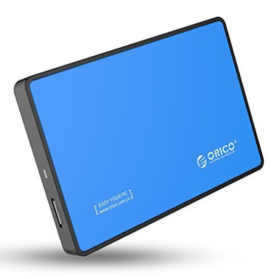 ORICO 2588US3 Tool Free USB 3.0 External Hard Drive Enclosure for 2.5'' SATA HDD and SSD - Black