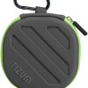 tizum Headphone Carrying Case - Multi Purpose Pocket Storage with Carabinr Hook, Travel Organizer for Headphone, Pen Drives, Memory Card, Cable (Grey)
