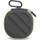tizum Headphone Carrying Case - Multi Purpose Pocket Storage with Carabinr Hook, Travel Organizer for Headphone, Pen Drives, Memory Card, Cable (Grey)