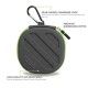 tizum Headphone Carrying Case - Multi Purpose Pocket Storage with Carabinr Hook, Travel Organizer for Headphone, Pen Drives, Memory Card, Cable (Grey)