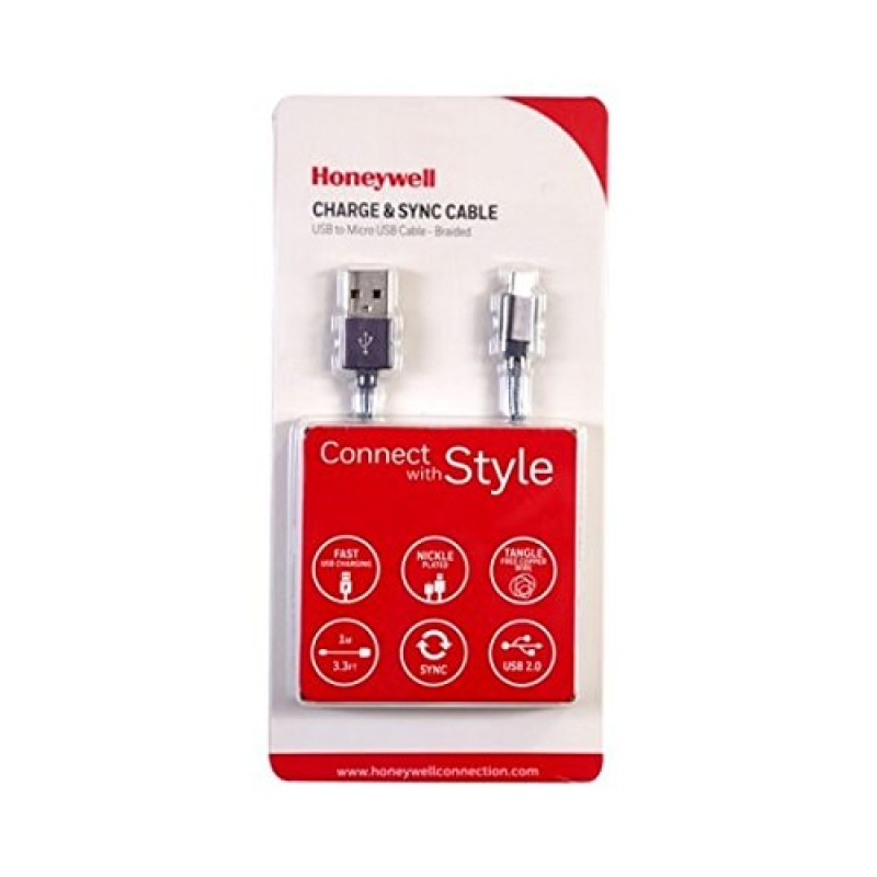 (Refurbished) Honeywell HC000009/CBL/1M/GRY/B Braided USB to Micro USB Cable (Grey) (Refurbished) Honeywell HC000009/CBL/1M/GRY/B Braided USB to Micro USB Cable (Grey)