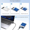 ORICO 2.5'' External Hard Drive Enclosure USB 3.0 to SATA III Tool-Free Clear Hard Disk Case for 2.5 inch 7mm 9.5mm SATA HDD SSD Max 6TB Support UASP(2139U3)