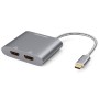 (Refurbished) CableCreation USB C to Dual HDMI 4K Adapter, USB Type C (Compatible Thunderbolt 3) to 2 HDMI Adapter Compatible with MacBook Pro 2019/2018/2017, XPS 13/Surface Book 2, Chromebook Pixel, Yoga 710