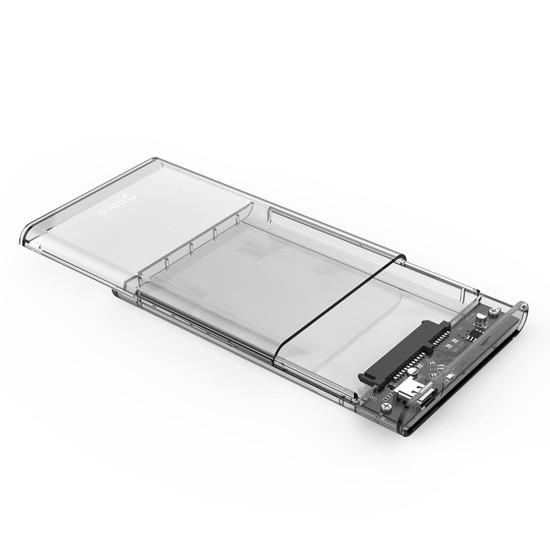 Orico 2.5Inch SATA Type-C Transparent Hard Drive Enclosure