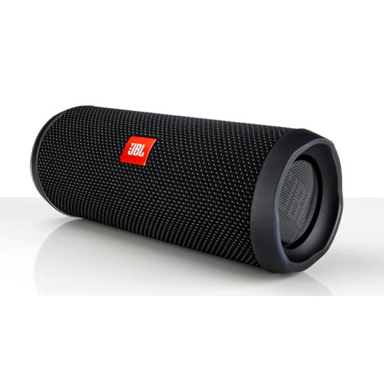 JBL Flip 4, Wireless Portable Bluetooth Speaker with Mic, Signature Sound with Bass Radiator, Vibrant Colors with Rugged Fabric Design, Connect+, IPX7 Waterproof & AUX (Black)