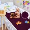 BeyBee Waterproof Quick Dry Sheet for Baby| Bed Pad Anti-Piling Fleece Extra Absorbent Washable Matress Protector| Baby Bed Protector Sheet for Toddler Children, Large Size, 140x100cm, Plum BeyBee Waterproof Quick Dry Sheet for Baby| Bed Pad Anti-Piling Fleece Extra Absorbent Washable Matress Protector| Baby Bed Protector Sheet for Toddler Children, Large Size, 140x100cm, Plum