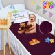 BeyBee Waterproof Quick Dry Sheet for Baby| Bed Pad Anti-Piling Fleece Extra Absorbent Washable Matress Protector| Baby Bed Protector Sheet for Toddler Children, Large Size, 140x100cm, Plum