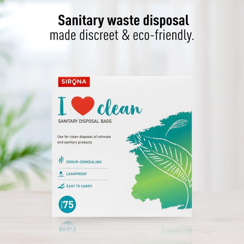 Sirona Personal Disposal Bags � 75 Bags for Discreet Tampons, Sanitary Pads/Napkin, Panty Liners, Tampons & Condoms | Menstrual Care and Hygiene Products Sirona Personal Disposal Bags � 75 Bags for Discreet Tampons, Sanitary Pads/Napkin, Panty Liners, Tampons & Condoms | Menstrual Care and Hygiene Products