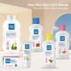 Mee Mee Soft-Feel Blue Powder Puff with with Box Holder Container for New Born and Kids | Gentle Touch for Your Little One's Skin | BPA-Free (Single Pack)