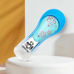 Mee Mee Protective Baby Nail Clipper Cutter with Skin Guard (Blue)(Pack of 1)