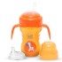 Mee Mee Baby Trainer Sippy Cup | Soft Spout, Leakproof Sipper for Toddlers | Dual Handle for Easy Grip | Non -Toxic, Lightweight & BPA Free, Orange (210 Ml)