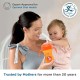 Mee Mee Baby Trainer Sippy Cup | Soft Spout, Leakproof Sipper for Toddlers | Dual Handle for Easy Grip | Non -Toxic, Lightweight & BPA Free, Orange (210 Ml)