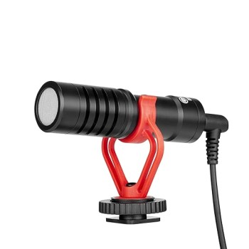 BOYA by-MM1 Universal Cardiod Shotgun Microphone Mini Mic for iOS iPhone 8 8 Plus 7 7 Plus 6 6s Mac iPad Tablet Canon Nikon DSLR Camera Camcorder