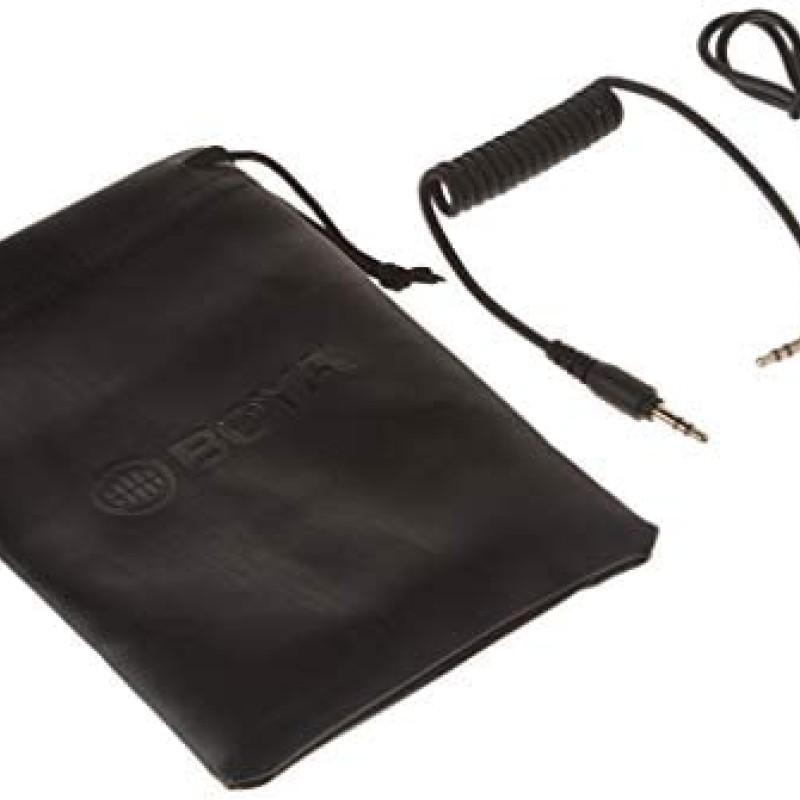 BOYA by-MM1 Universal Cardiod Shotgun Microphone Mini Mic for iOS iPhone 8 8 Plus 7 7 Plus 6 6s Mac iPad Tablet Canon Nikon DSLR Camera Camcorder