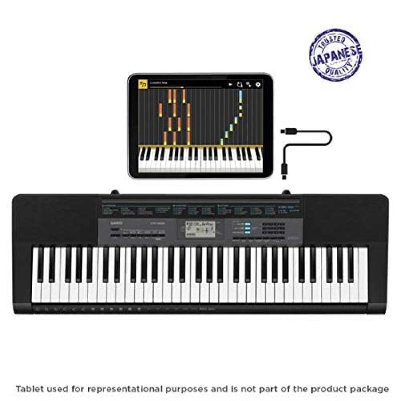 Casio CTK-2550 61-Key Portable Keyboard with Piano tones, Black Casio CTK-2550 61-Key Portable Keyboard with Piano tones, Black