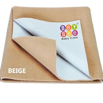 Beybee Quick Dry Baby Bed Protector Waterproof Sheet - Medium (Beige)