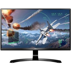 LG 24 inch (60.45 cm) 2560x1600 Pixels Gaming 4K UHD LED Monitor - 4K UHD, IPS Panel with HDMI, Display, Audio Out, Heaphone Ports - 24UD58 (Black)