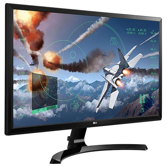 LG 24 inch (60.45 cm) 2560x1600 Pixels Gaming 4K UHD LED Monitor - 4K UHD, IPS Panel with HDMI, Display, Audio Out, Heaphone Ports - 24UD58 (Black)