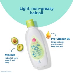 Johnson's Baby Hair Oil 200ml (Pack of 2)