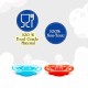 Mee Mee Baby Pacifier Ultra Light Soft Silicone Nipple| BPA Free | Oral stimulatory | Teether | Pack of 2 | 0-6 months + Kids (Blue/Red)