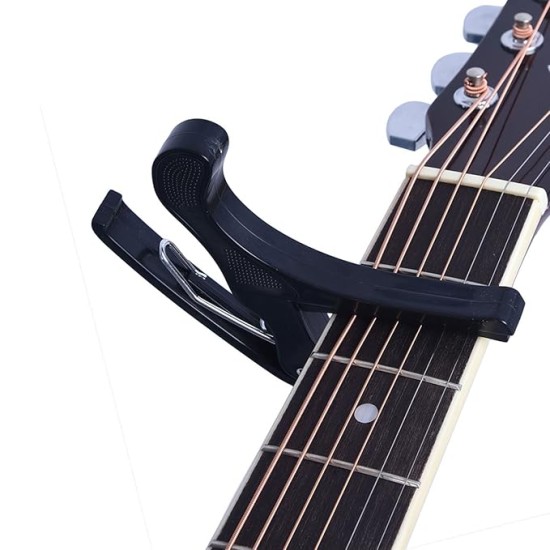 Juârez JRZ250 One Handed Trigger Guitar Metal Capo Quick Change for Ukulele, Electric and Acoustic Guitars, Grey