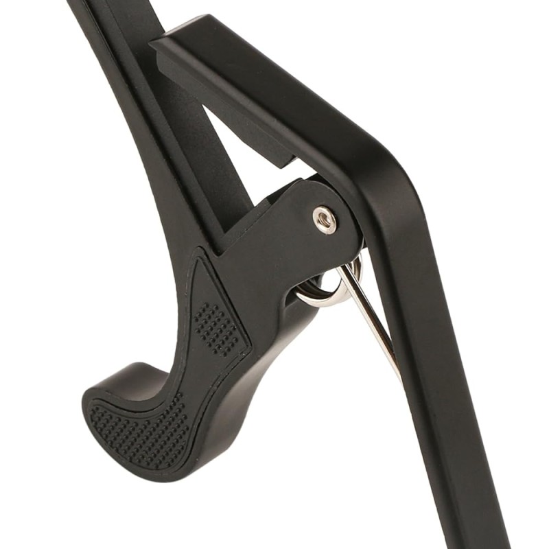 Ju�rez JRZ250 One Handed Trigger Guitar Metal Capo Quick Change for Ukulele, Electric and Acoustic Guitars, Black