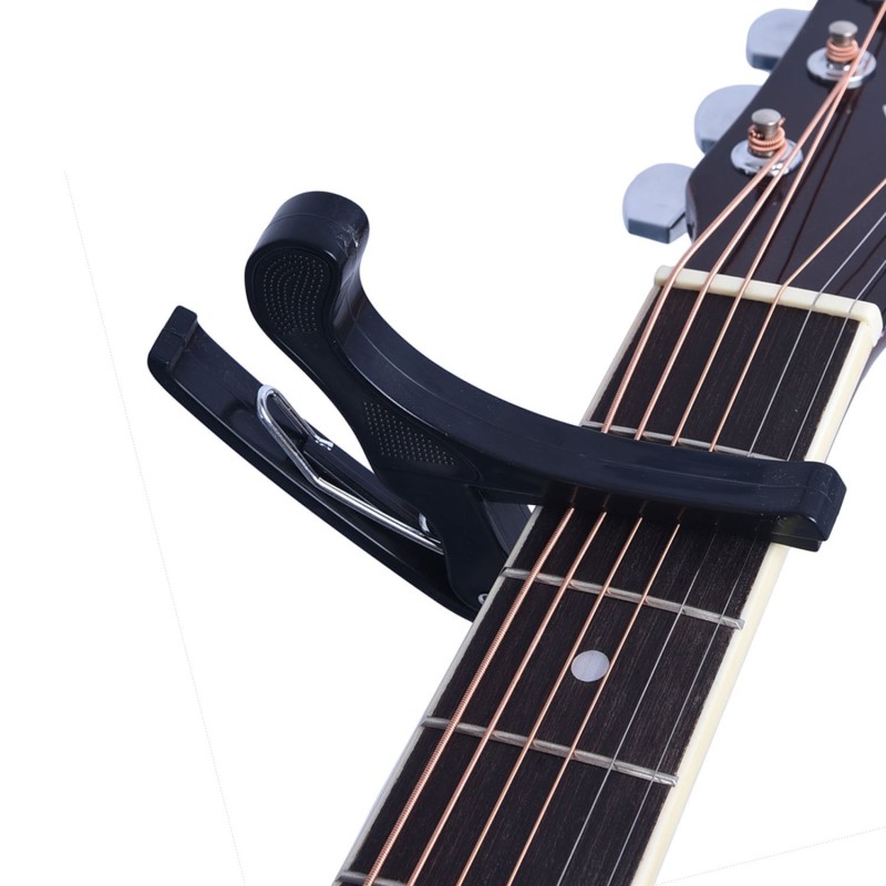 Ju�rez JRZ250 One Handed Trigger Guitar Metal Capo Quick Change for Ukulele, Electric and Acoustic Guitars, Black