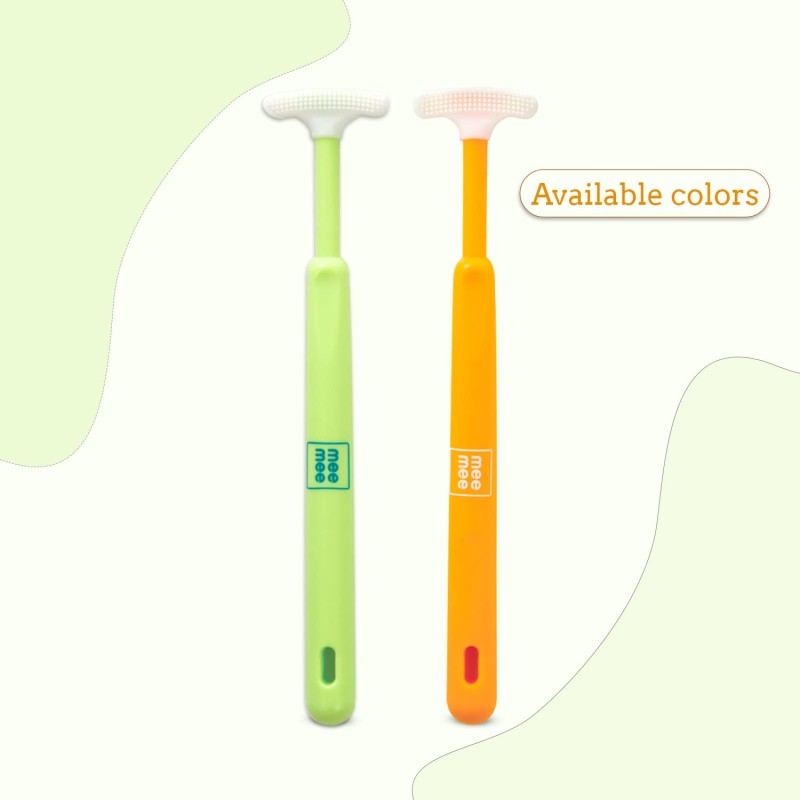 Mee Mee Tongue Cleaner for Baby | Tender Baby Oral Cleaner Toothbrush with Silicone Scraper | Suitable from 6+ Months | With Non-Slip Handle, Soft Rubber Tip and Easy Grip for Kids/Babies (Green) Mee Mee Tongue Cleaner for Baby | Tender Baby Oral Cleaner Toothbrush with Silicone Scraper | Suitable from 6+ Months | With Non-Slip Handle, Soft Rubber Tip and Easy Grip for Kids/Babies (Green)