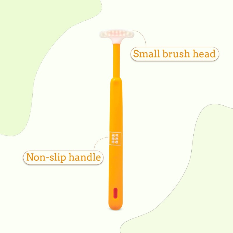 Mee Mee Tongue Cleaner for Baby | Tender Baby Oral Cleaner Toothbrush with Silicone Scraper | Suitable from 6+ Months | With Non-Slip Handle, Soft Rubber Tip and Easy Grip for Kids/Babies (Green) Mee Mee Tongue Cleaner for Baby | Tender Baby Oral Cleaner Toothbrush with Silicone Scraper | Suitable from 6+ Months | With Non-Slip Handle, Soft Rubber Tip and Easy Grip for Kids/Babies (Green)