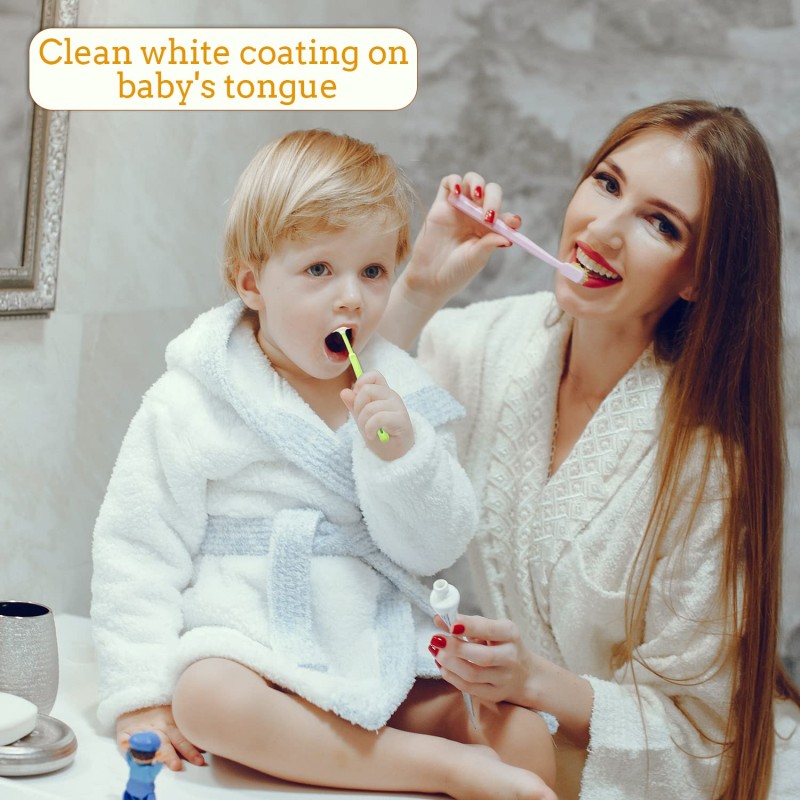 Mee Mee Tongue Cleaner for Baby | Tender Baby Oral Cleaner Toothbrush with Silicone Scraper | Suitable from 6+ Months | With Non-Slip Handle, Soft Rubber Tip and Easy Grip for Kids/Babies (Green) Mee Mee Tongue Cleaner for Baby | Tender Baby Oral Cleaner Toothbrush with Silicone Scraper | Suitable from 6+ Months | With Non-Slip Handle, Soft Rubber Tip and Easy Grip for Kids/Babies (Green)