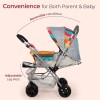 LuvLap Sunshine Baby Stroller/Pram for 0 to 3 Years, New Born/Toddler/Kid, 5 Point Safety Harness, Adjustable backrest, 360� Swivel Wheel, Large Storage Basket, Reversible Handlebar (Stripes) LuvLap Sunshine Baby Stroller/Pram for 0 to 3 Years, New Born/Toddler/Kid, 5 Point Safety Harness, Adjustable backrest, 360� Swivel Wheel, Large Storage Basket, Reversible Handlebar (Stripes)
