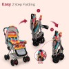 LuvLap Sunshine Baby Stroller/Pram for 0 to 3 Years, New Born/Toddler/Kid, 5 Point Safety Harness, Adjustable backrest, 360� Swivel Wheel, Large Storage Basket, Reversible Handlebar (Stripes) LuvLap Sunshine Baby Stroller/Pram for 0 to 3 Years, New Born/Toddler/Kid, 5 Point Safety Harness, Adjustable backrest, 360� Swivel Wheel, Large Storage Basket, Reversible Handlebar (Stripes)