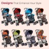 LuvLap Sunshine Baby Stroller/Pram for 0 to 3 Years, New Born/Toddler/Kid, 5 Point Safety Harness, Adjustable backrest, 360� Swivel Wheel, Large Storage Basket, Reversible Handlebar (Stripes) LuvLap Sunshine Baby Stroller/Pram for 0 to 3 Years, New Born/Toddler/Kid, 5 Point Safety Harness, Adjustable backrest, 360� Swivel Wheel, Large Storage Basket, Reversible Handlebar (Stripes)