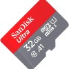 SanDisk 32GB Ultra microSDHC UHS-I Memory Card with Adapter - 98MB/s, C10, U1, Full HD, A1, Micro SD Card - SDSQUAR-032G-GN6MA SanDisk 32GB Ultra microSDHC UHS-I Memory Card with Adapter - 98MB/s, C10, U1, Full HD, A1, Micro SD Card - SDSQUAR-032G-GN6MA