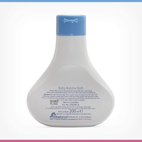 Baby Sebamed Bubble Bath|pH 5.5|With Chamomile|No Tears |200 ml