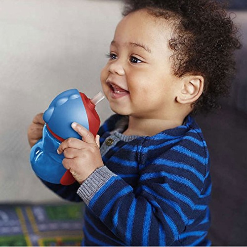 Philips Avent Sipper Bottle for Kids | No.1 Brand Recommended by Moms Worldwide | Leak Proof Design | Easy Grip with Silicone Handle | 9m+ | 200ml | Packof1 |(Blue/Purple)|SCF796/00