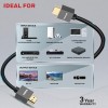 (Refurbished) Honeywell HDMI Cable v2.0 with Ethernet, 3D/4K@60Hz Ultra HD Resolution, 2 Mtr, 18 GBPS Transmission Speed, High-Speed, Compatible with all HDMI Devices Laptop Desktop TV Set-top Box Gaming Console